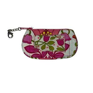 Vera Bradley Lilli Bell Pattern Zip Clip Id Wallet Vintage